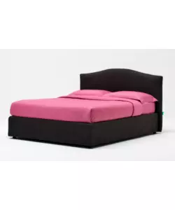 LETTO MATRIMONIALE CONTENITORE "HILL" ANTRACITE 160X190 CM